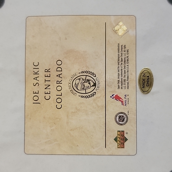 Joe Sakic Avalanche player #19 plague - Picture 9 of 10